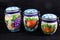 Three Kitchen Ceramic Canisters