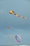 Three Kites at Lincoln City, Oregon