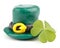 Three leaf clover and Green Leprechaun Hat