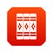 Three literary books icon digital red