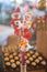 Three little cute snowmen decoration toys during christmas party