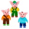 Three little pigs