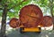 Three logs on back of truck