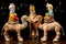 The Three Magi. Nativity scene figurines. Christmas traditions