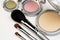 Three Makeup Brushes and Blush