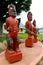 Three maori carvings new zealand