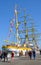 The three-masted barque Mircea in the port of Sochi. Russia