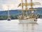 Three Masted Barque Mircea from Romania on the Seine river for Armada international exhibition