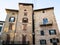 Three medieval apartment houses in Bergamo