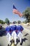 Three Men Marching in July 4th Parade, Pacific Palisades, California