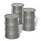 Three metal barrels 3D