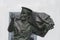 The three-metre bronze sculpture of `Australian Sailor Monument`. Smailing sailor holding duffel bag and showing OK sign