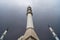 Three Minarets in front of thunder clouds