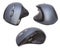 Three Modern Ergonomic Mouses isolated