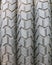 Three motocycle tyre face