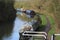 Three narrow boats moored on the Coventry Canal