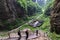 Three Natural Bridges National Geopark Tian Keng San Qiao is a UNESCO world heritage of Wulong in Chongqing, China