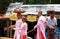 Three nuns walking in Pakokku