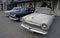 Three old classic soviet retro cars GAZ M21 Volga