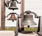 Three old fashioned church bells