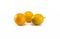 Three oval kumquats