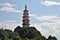 The Three Pagodas of the Chongsheng Temple near the old town of Dali in Yunnan province in China.