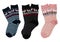 Three pairs of woolen socks with cute christmas pattern