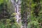 Three-part Lower Martuljek Waterfall in the Julian Alps, Slovenia