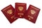 Three passports Russian Federation