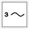 Three Phase Power Symbol Sign Isolate On White Background,Vector Illustration EPS.10