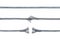 Three phases of a breaking metal cable