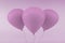 Three Pink Balloons