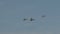 Three planes flying in formation