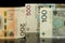 Three PLN banknotes