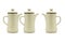 Three porcelain coffee pots