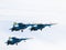 Three powerful military Su-27