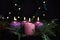 Three purple and one pink advent candles in Christmas eve