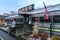 Three quarter view of the `Historic` Village Diner, a distinctive example of early-twentieth century American roadside architect