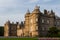 Three quarter view of the Palace of Holyroodhouse in Edinburgh,