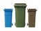 Three Recycling Bins