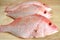 Three Red Snapper fishes