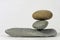 Three rocks balanced