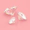 Three round Sparkling diamonds on pink background realistic 3D render