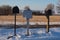 Three Rural Mailboxes