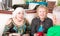 Three Senior Women Having Coffee Together