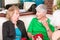 Three Senior Women Sharing Shocking Gossip