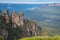 The Three Sister an iconic rock formation of Blue mountains national park, New south wales state of Australia.