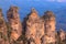 Three sister rock, Blue mountain national park, Australia.