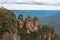 Three Sisters mountains in Blue Mountains National Park, Austral