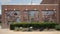 Three of six mosaic panels by artist Susan Morrison titled `History of Bricktown` in Johnny Bench Plaza in Oklahoma City.